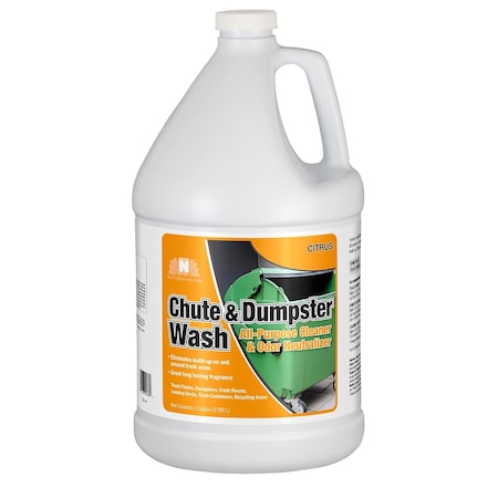 Hospeco Chute & Dumpster Wash All Purpose Cleaner, Citrus Fragrance - Case of 4 128DMP