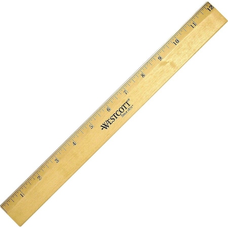 Westcott Ruler, Wood, 12 In 05011