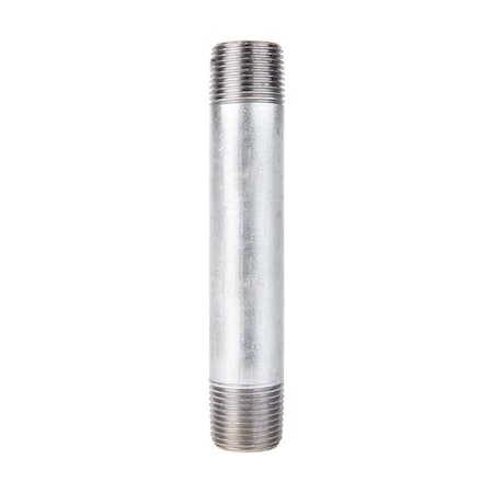 Stz Industries 1/2 in. MIP each X 1/2 in. D MIP Galvanized Steel 4-1/2 in. L Nipple 301UP12X412