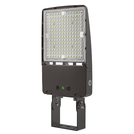 Commercial Led 150w Flood Light with Trunnion CLF14-150S-UNV-8SC1-T3-TR-BZ-BPC