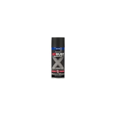 True Value Anti-Rust Enamel Spray Paint & Primer Enamel, Black Satin, 12-oz. XOP18-AER