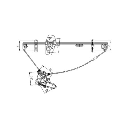 Tyc Power Window Motor And Regulator Assembly 660122