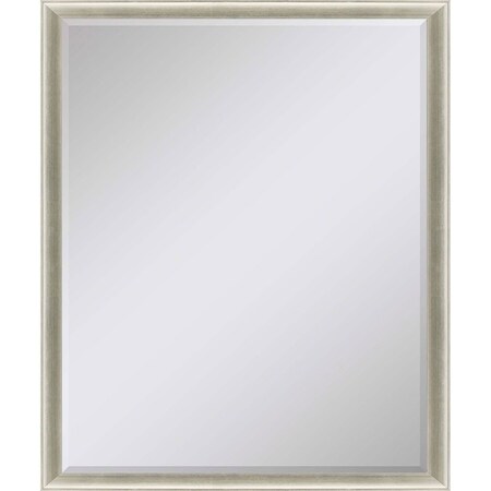 Homeroots 32" Silver Wood Accent Mirror 632765