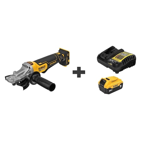 Dewalt 20V MAX Angle Grinder Kit, Size 5, 5.0Ah DCG413FB/DCB205C