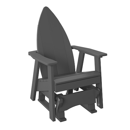 Polybird SURFBOARD NOSE 2' GLIDER CHAIR. CHARCOAL POLYBIRD P85