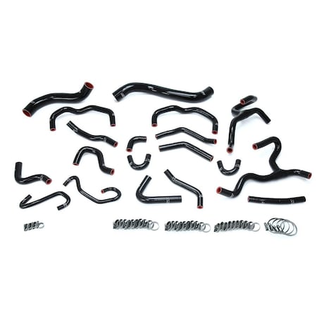 Hps Performance High Temp Reinforced Silicone Radiator and Heater Coolant Hose Kit, Black,  57-1709-BLK