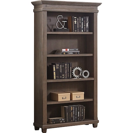 Carson Open Bookcase Weathered Dove IMCA4076