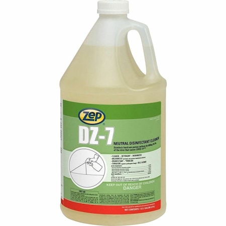 Zep Cleaner and Disinfectant, 4 gal. Round Plastic Pail, Pleasant, Yellow, 4 PK 752023