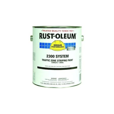 Rust-Oleum 1 Gal. High Performance Traffic Zone Striping & Curb Paint, Yellow, 2PK 000002348402