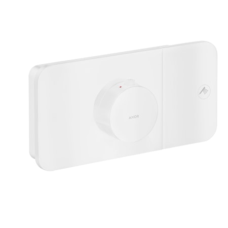 Axor One Thermostatic Module Trim for 1 Function in Matte White 45711701