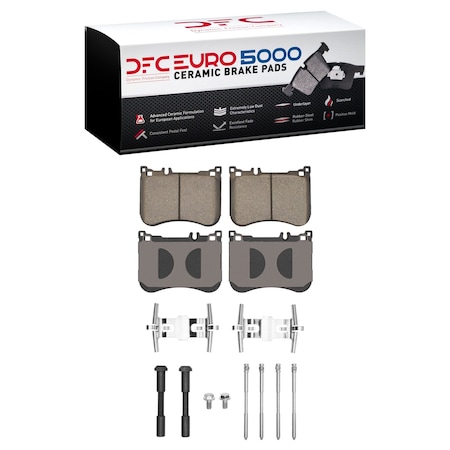 Dfc 5000 Euro Ceramic Disc Brake Pad Set,  1600-1688-01