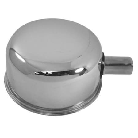 Strike3 R9241 PCV Push-In Steel Breather, Chrome ST744299