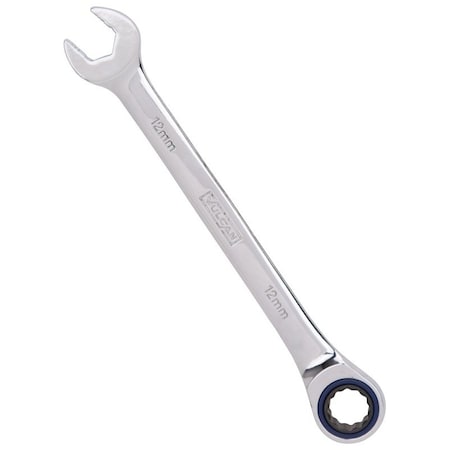 Vulcan Combination Wrench, Metric, 12 mm Head, Chrome Vanadium Steel, Polished Mirror PG12MM