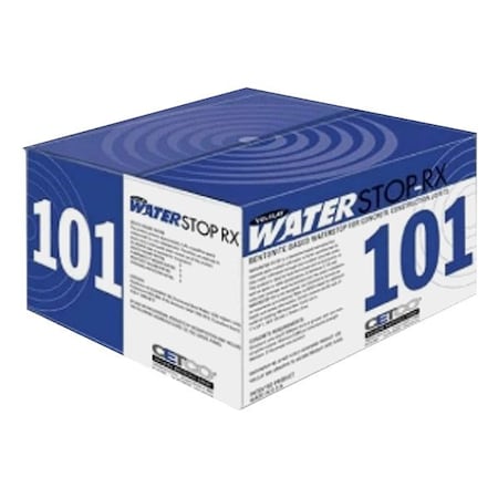 Cetco Bentonite Waterstop, 16.75ft L, Black RX101