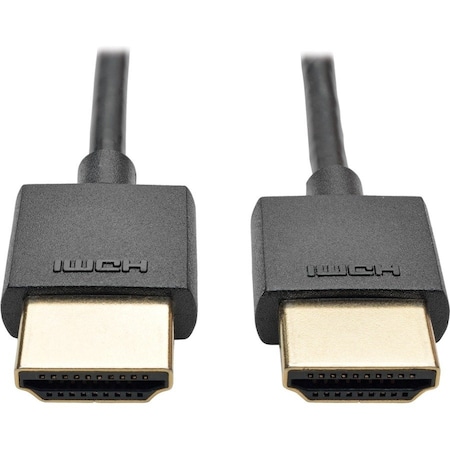 Tripp Lite SLIM HIGH-SPEED HDMI CABLE WITH ETHERNET AND DIGITAL VIDEO WITH AUDIO, UHD 4K X P569-003-SLIM