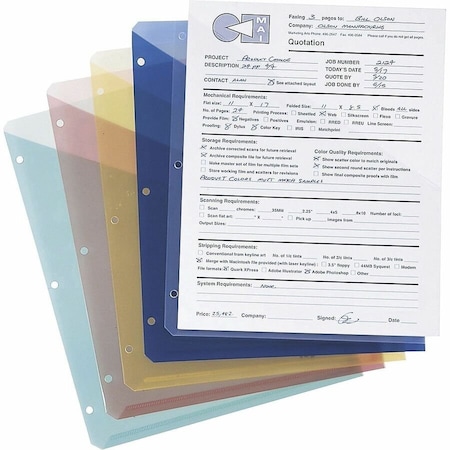 Smead File Jacket 8-1/2 x 11", Clear, Pk5 89506
