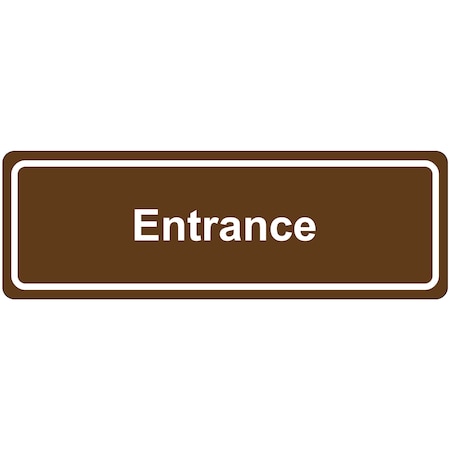 Non-Branded Door Sign - Entrance SN503