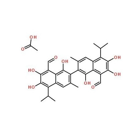 Ak Scientific Gossypol-acetic acid (1g), CAS 12542-36-8 P562-1g