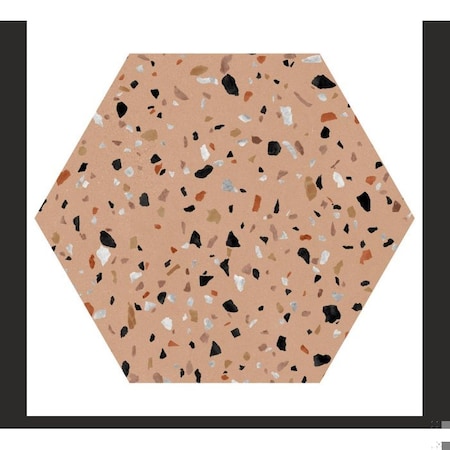 Andova Tiles SAMPLE-Kallisto 8-in. x 9-in. Hexagon Terrazzo Matte Porcelain Wall & Floor Tile SAM-ANDKALL1239