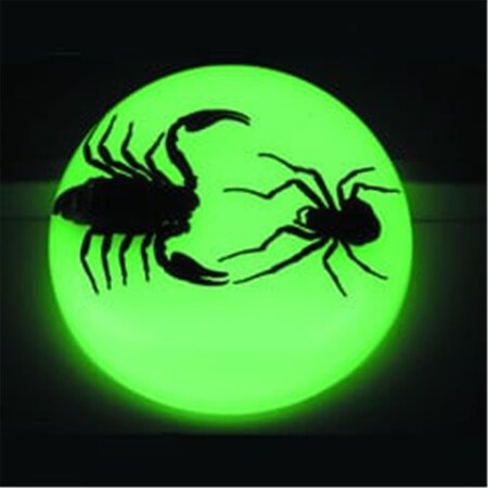 Ed Speldy East Large Dome Paper Weight with Real Black Scorpion and Spider in Acrylic Glow in the Dark SS112