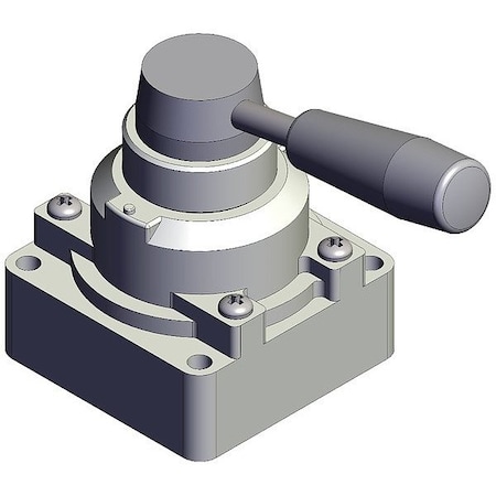 Smc Hand Valve, Closed, VH, Three-Position VH320-N03
