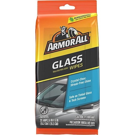 Armor All Auto Glass Cleaner, Wipe On, 22 oz., White AWGCF-20-1USLT
