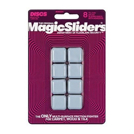 Magic Sliders Sliding Disc Sqr 1" 8Pk 08024