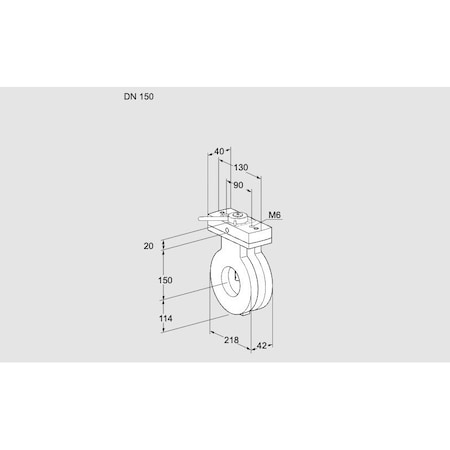 Honeywell Kromschroder Butterfly Valve - BVA 150Z05H, 10:1 Control Ratio, Flanged, Actuator Ready KS88300803