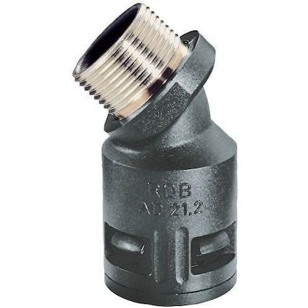 Flexa Gmbh RQBK45-M OD 10 Thread M12 x 1.5 IP 68 69K 45 Deg Black 5102.010.212