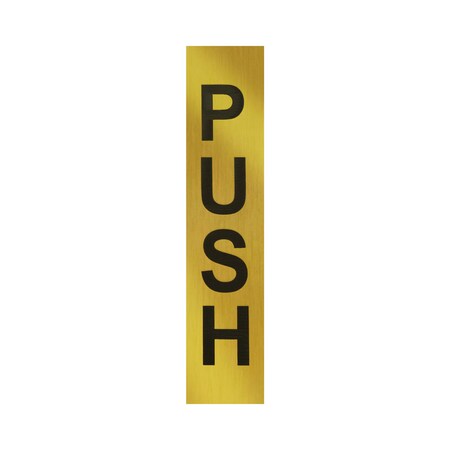 Brixwell Rectangular Push Indicator Polished Brass Finish Push Polished Brass PU4PB