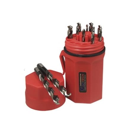 Norseman Drill & Tool Norseman 15 Piece CT15 190CN Ultra Dex CNTech Cryogenic Nitrided Set, 135 Degreess Split 47482