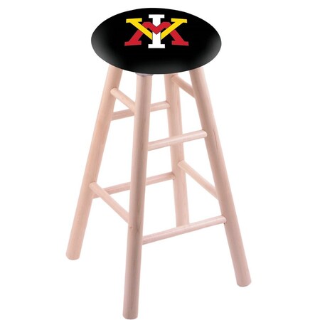 Holland Bar Stool Co Maple Counter Stool, Natural Finish, Virginia Military Institute Seat RC24MSNat