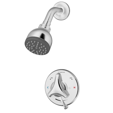 Symmons Single Handle Wall Mounted Shower Trim Kit with Integral Volume Control(Valve Not Included) S-9601-P-1.5-TRM