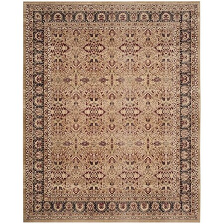 Safavieh Lavar Kerman Large Rectangle Area RugCream & Navy 8 x 10 ft. LVK620A-8