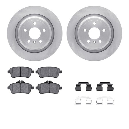 Dynamic Friction Co DFC Rotors with EURO 5000 Ceramic Brake Pads includes Hardware 6612-63432