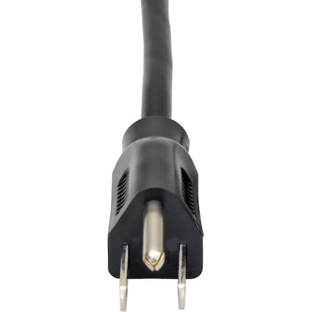 Eaton Tripp Lite Series Computer Power Cord, NEMA 5-15P to Left-Angle C13 - 10A, 125V, 18 AWG, 6 ft. P006-006-13LA