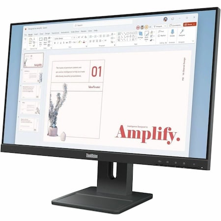 Lenovo E24-40, 24 INCH FHD MONITOR WITH IPS, LTPS STAND, SPEAKERS, AND 100HZ REFRESH RA 64BAMAT1US