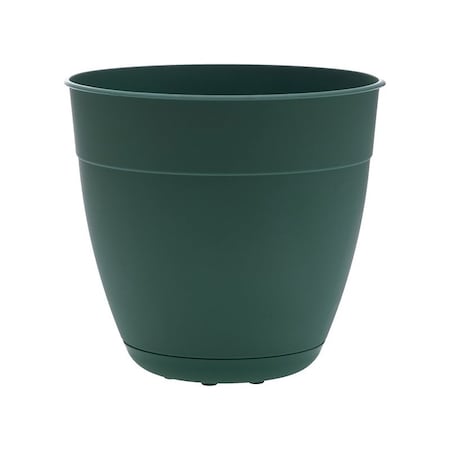 Bloem DAY1255 Planter, 12 in Dia, 10-1/2 in H, Round, Plastic, Turtle Green DAY1255-6