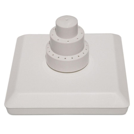 Pool Central 11.75 in. 3 Tier Floating Grecian Pool Fountain with Connection Kit 32585294