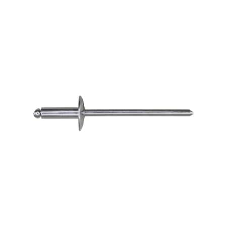 Auveco Pan-L Rivets Large Flange 3/8in Diameter 1/8in Grip 3/16in - 1/4in, 100PK 8293