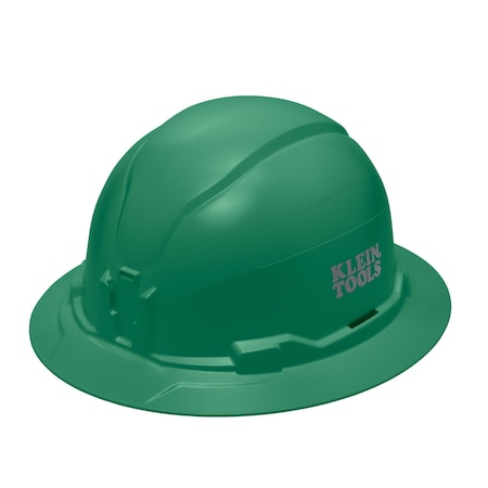 Klein Tools Hard Hat, Non-Vented, Full Brim Style, Green 60940
