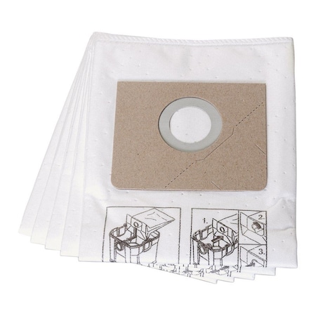 Fein 8.7 x 1.6 in. Dry Filter Bags, White - 5 Piece 2406205
