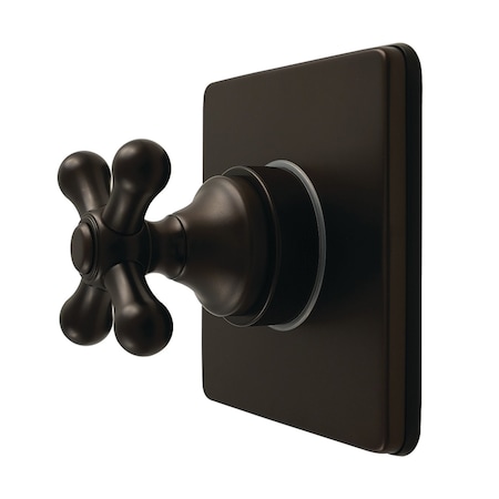 Kingston Brass Single-Handle Six-Way Diverter Valve with Square Trim Kit, Oil Rubbed Bronze KS4045AX