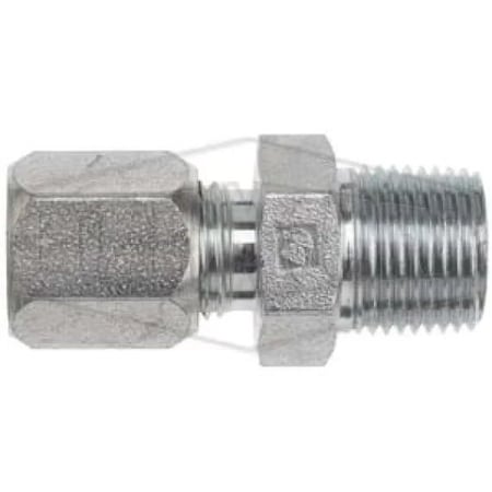 Dixon The Right Connection Flareless Bite Adapter, 1-1/4 in Nominal, Male Tube x Male NPTF End Style, Stee FLC2404-20
