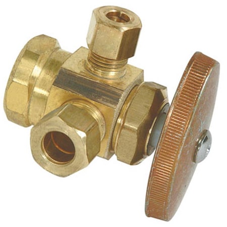 Pinpoint R1700RX RD Rough Brass Dual Outlet Valve PI3257729