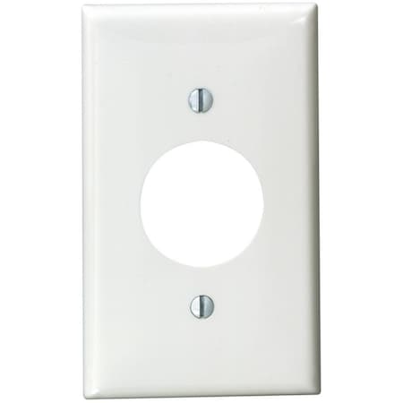 Leviton Faceplate, Number of Gangs: 1 Nylon, White 80704-00W