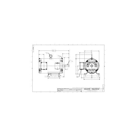 Baldor-Reliance Super-E Motor, 5HP, 1450RPM, 3PH, 50HZ, 184T, 3646M, OPEN, F1 EM3218T-57