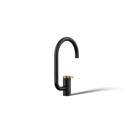 Kohler Components Single-handle bar sink faucet with two-function extended-reach spout 28277-BMB
