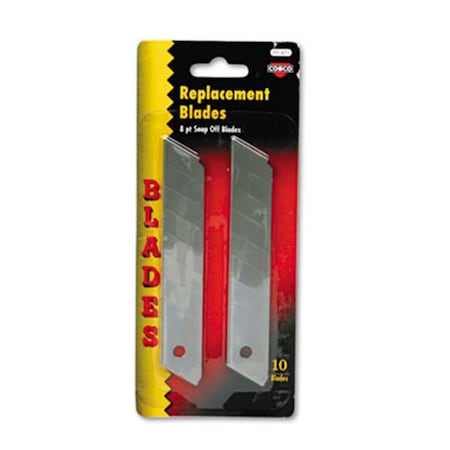 Consolidated Stamp Consolidated Stamp Snap Blade Utility Knife Replacement Blades- 10-Pack, 10PK 91471
