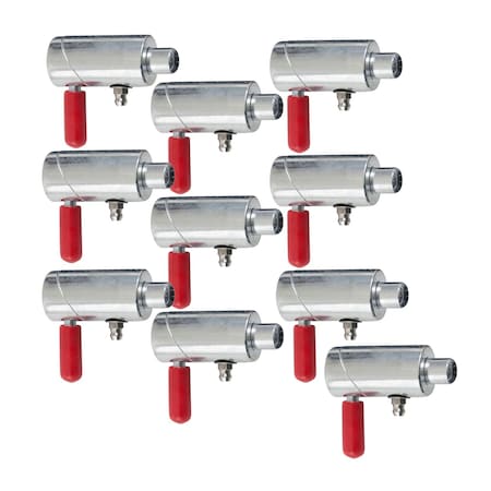 Mytee Products 1/2in Spring Loaded Cam Lock for Wreckers Tow Truck Twist Lock Plunger Pin, 10PK CAMLOCK12x10